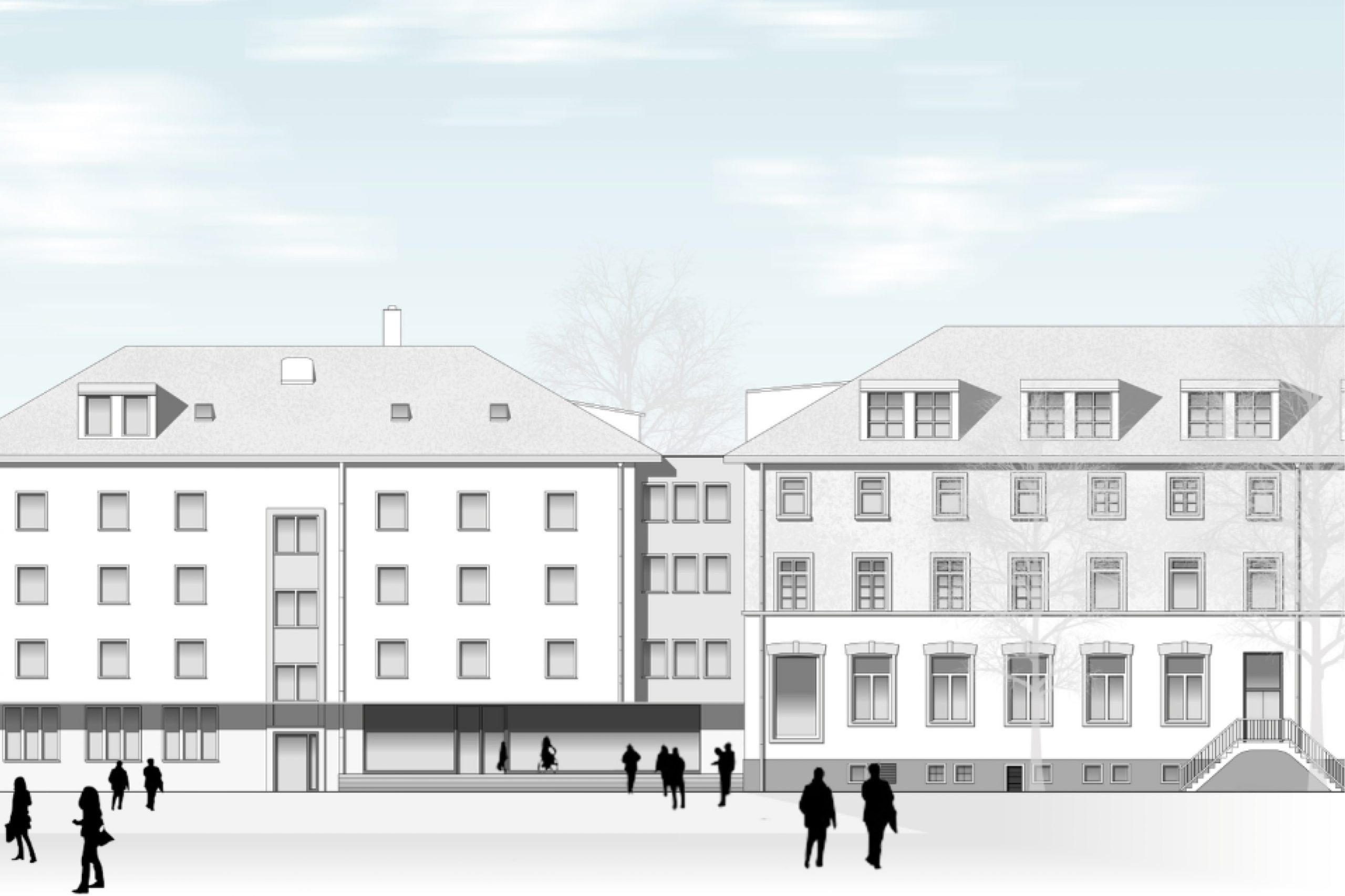 Planansicht/Vision der Gebäude von Anundo Hafen